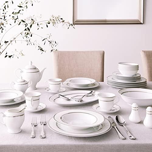 LORENZO Lorenzo Sirena 57-Piece Dinnerware Set, Service for 8