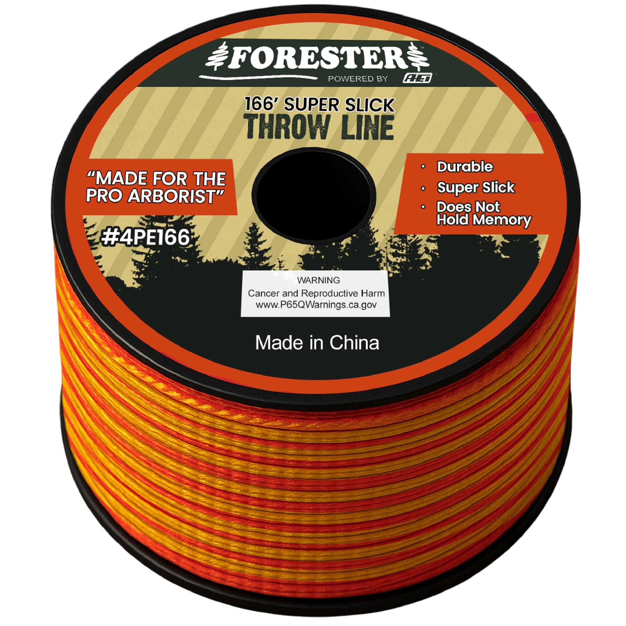 FORESTER FORESTER Arborist Throw Line Kit | 11oz Throw Weight & 166ft Rope | Ultra Slick 100% Polyester Rope | Arborist Equipment for Tree Climbing