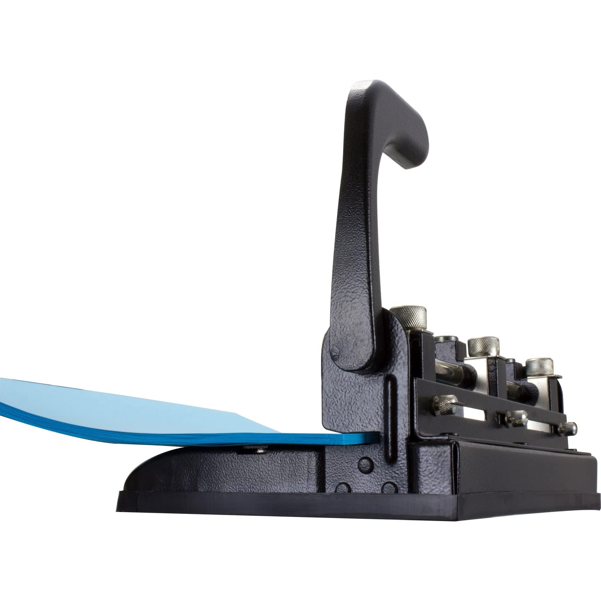 Officemate Officemate Heavy Duty Adjustable 2-3 Hole Punch with Lever Handle, 32-Sheet Capacity, Black (90078)