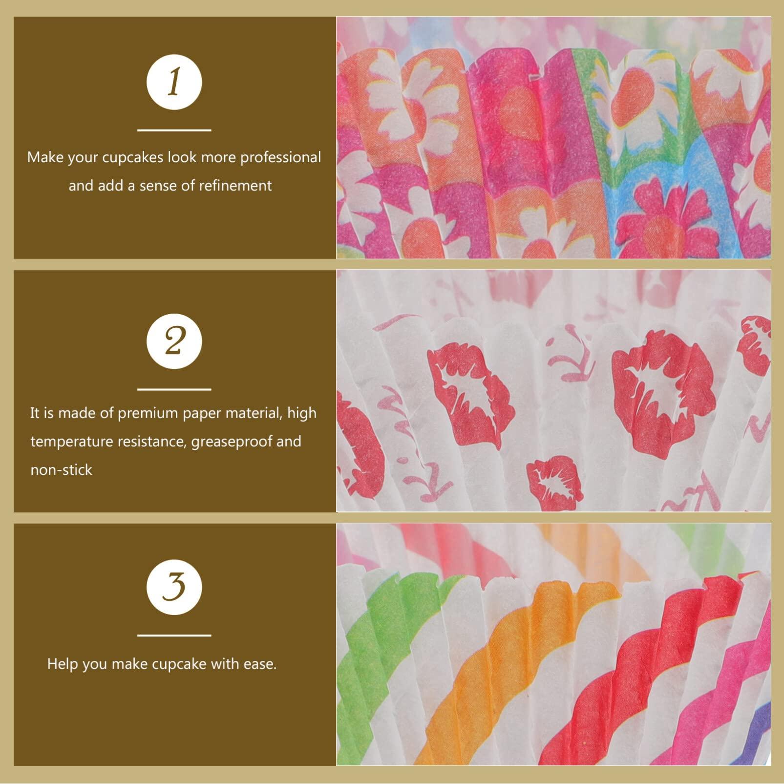 UPKOCH UPKOCH 600Pcs cake baking box cupcake paper liners baking muffin cup muffin cases baking cup holder muffin tin paper mini muffin liners mini cake baking cups cake cover Niang