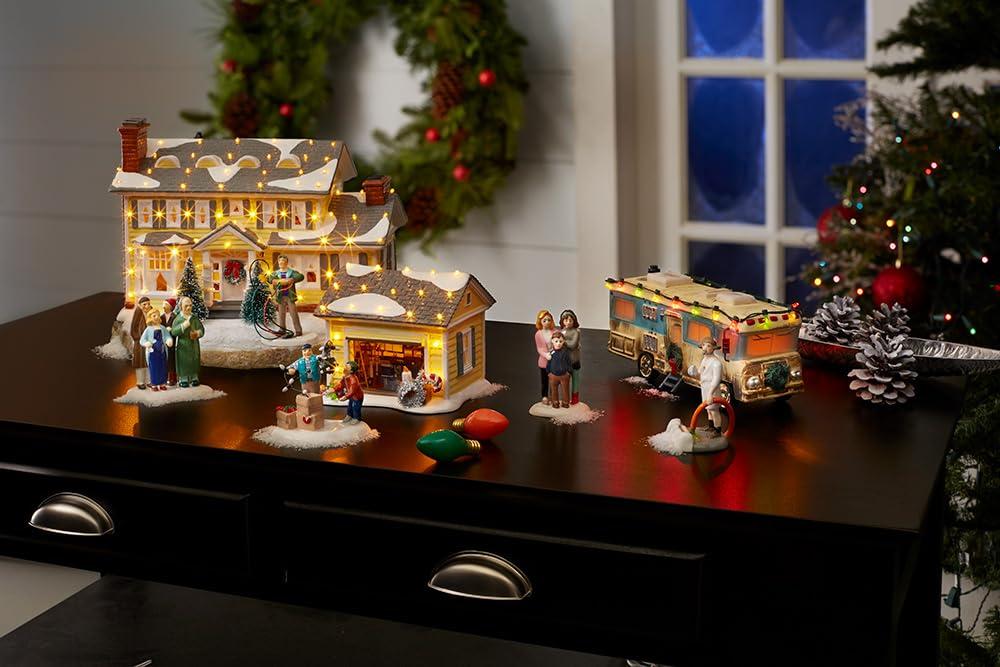 Department 56 Department 56 Snow Village National Lampoons Christmas Vacation the Griswold Holiday House Lit Building, 7.48 Inch, Multicolor