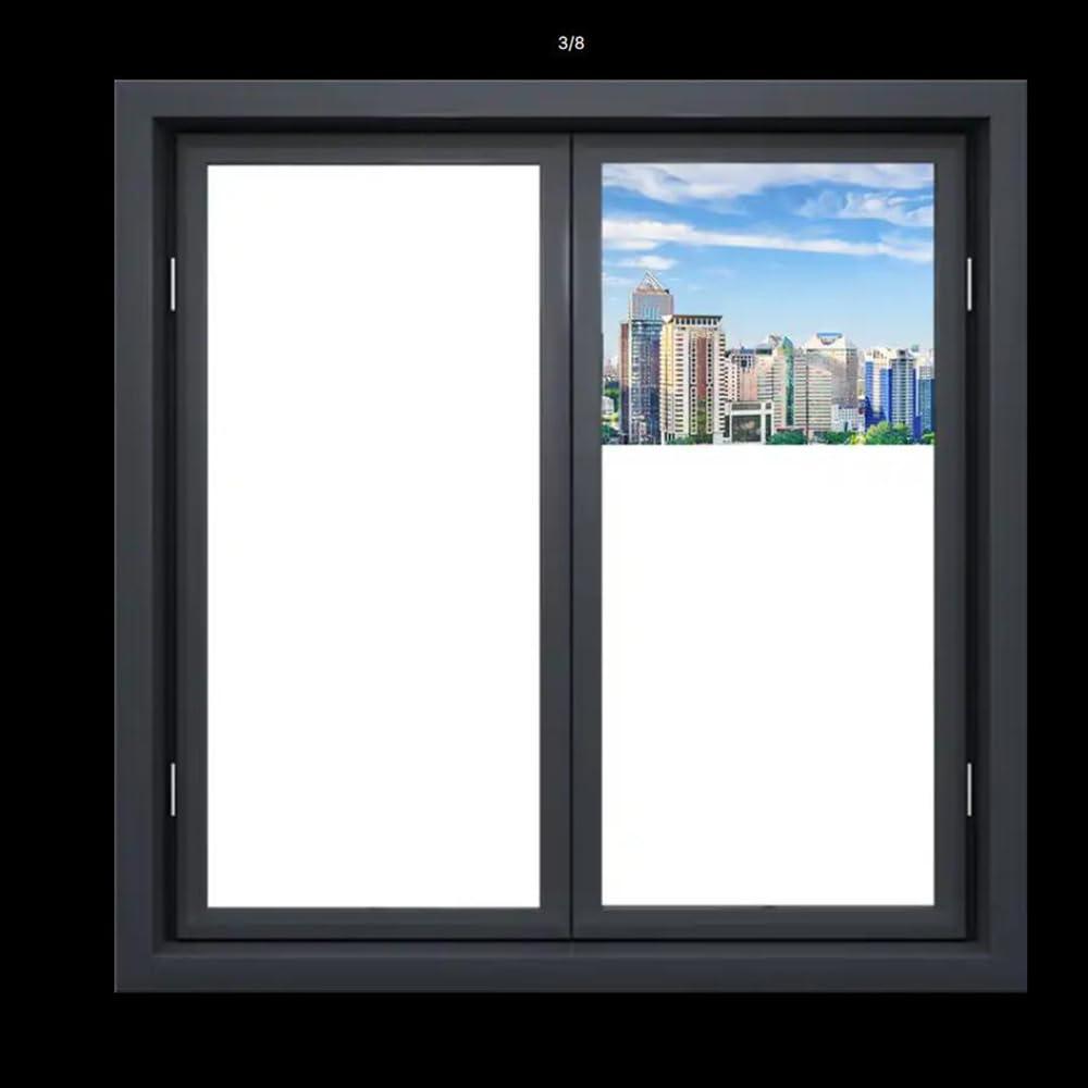 Sunice Sunice White Opaque Window Film Self Adhesive Frosted White Privacy Protection Sun Blocking Heat Rejection Glass Tint for Home,Building 23.6in x 79in