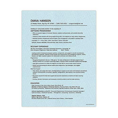 Southworth Southworth® 100% Cotton Résumé Paper, 8 1/2" x 11", 32 Lb, 100% Recycled, Blue, Pack Of 100