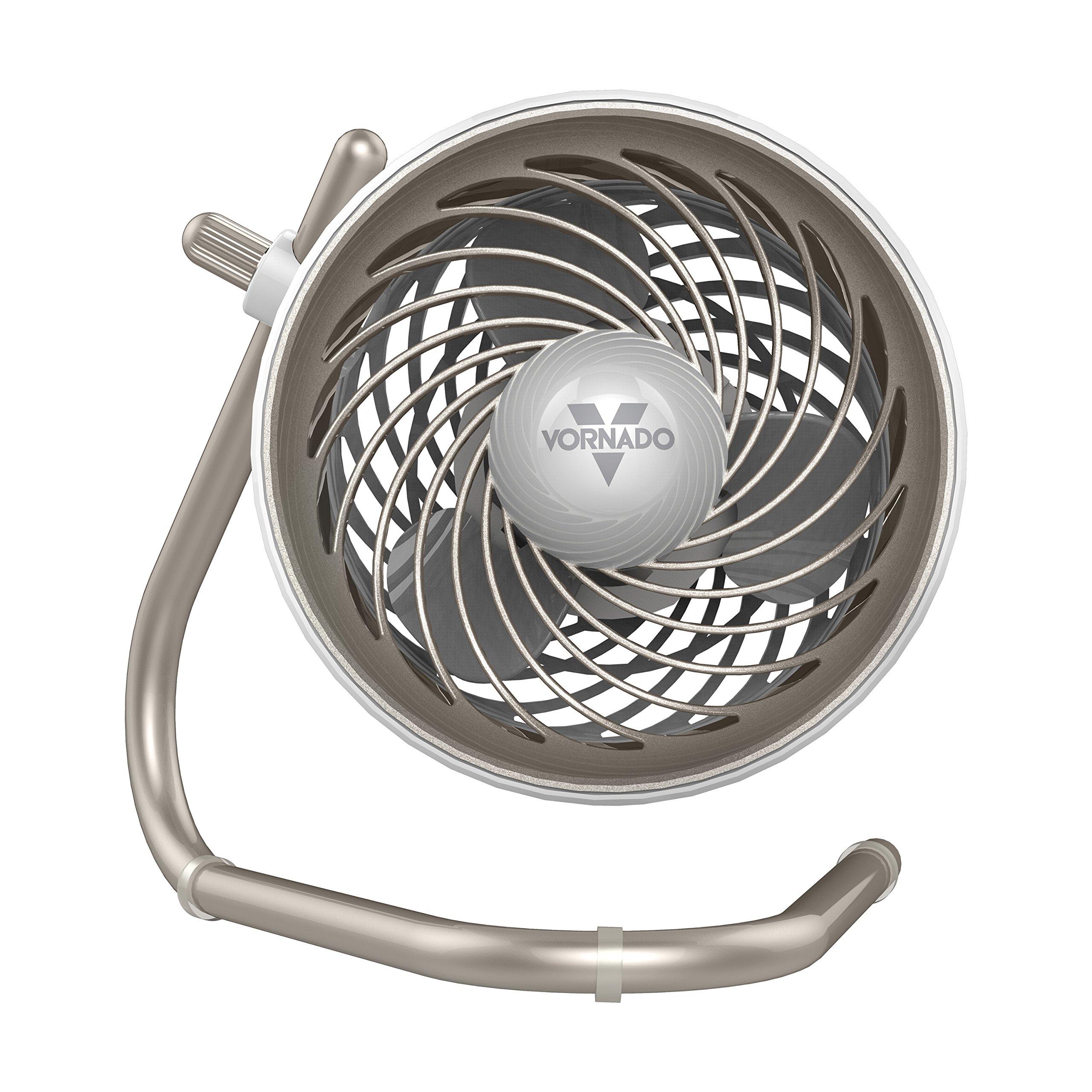 Vornado Vornado Pivot Personal Air Circulator Fan, 6-inch, Quiet Portable Travel Fan, 3 Speeds, Champagne