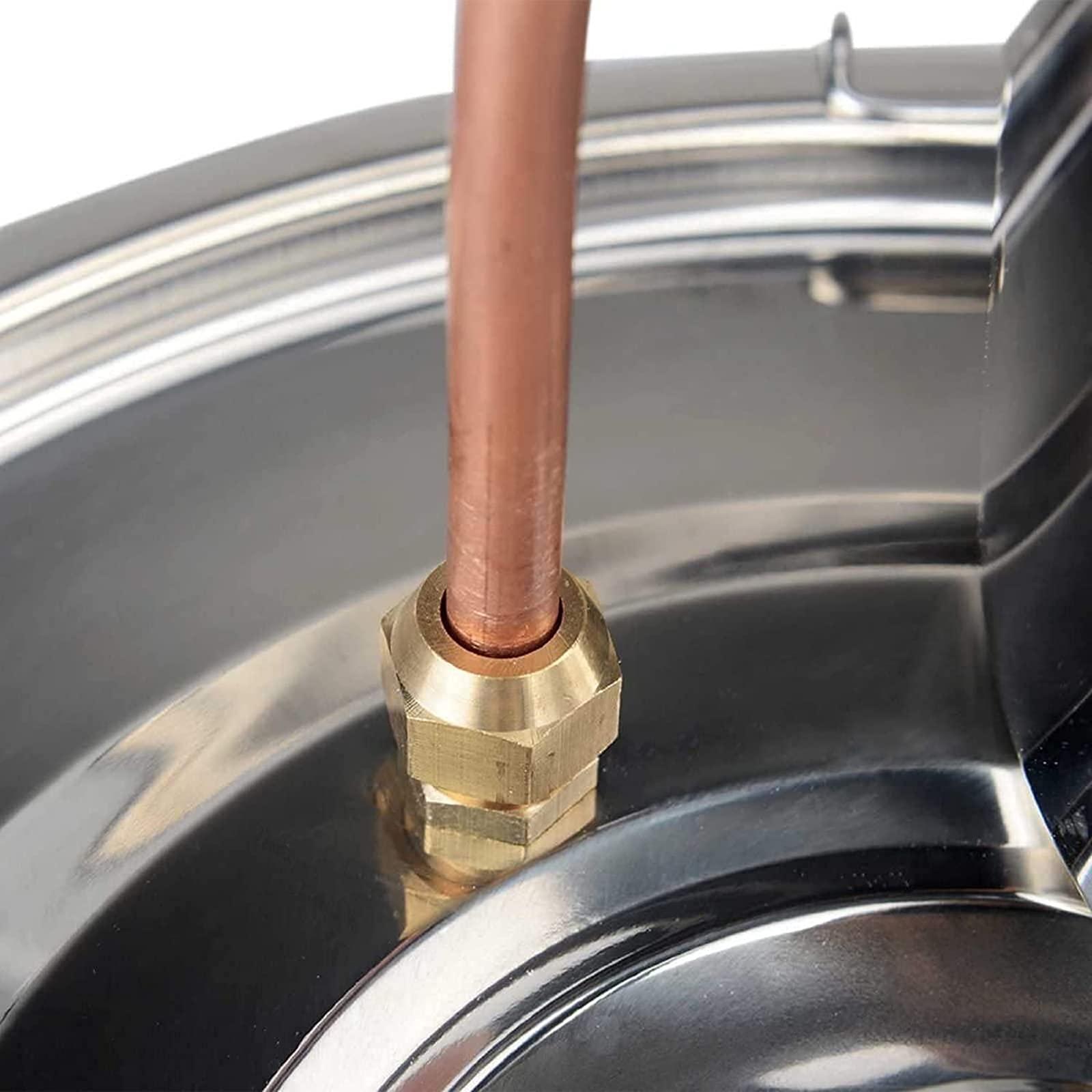 HKMA Water Distiller, Stainless Steel Still Wine Making Boiler Home Kit with Thermometer,12l/3gal