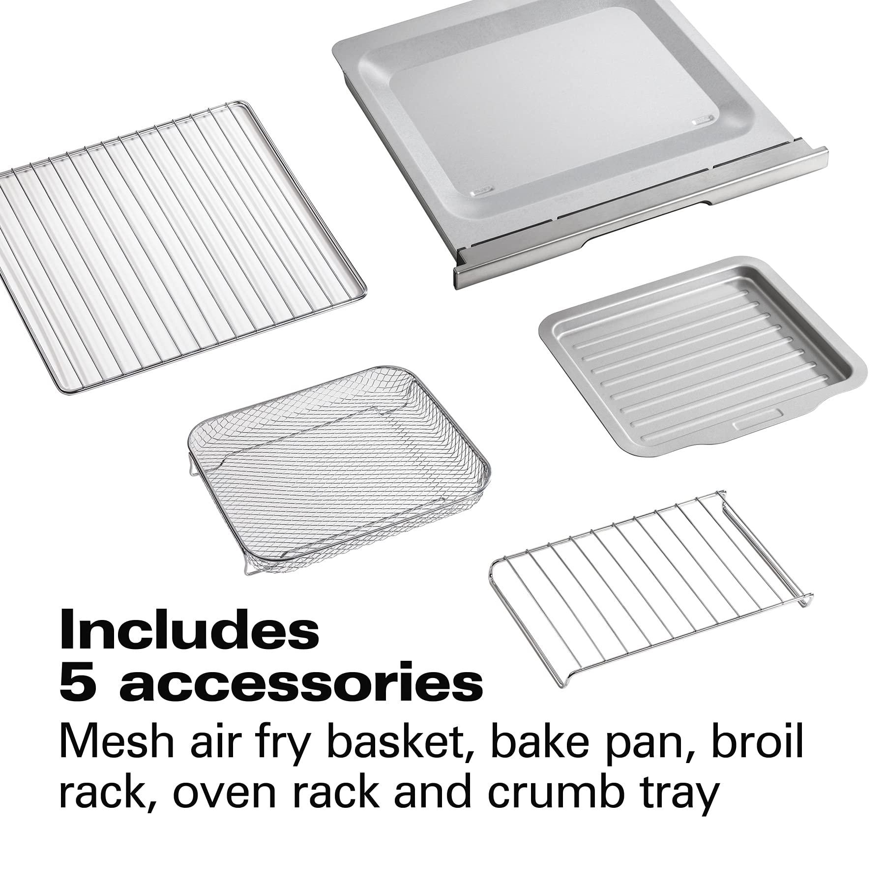 Hamilton Beach Hamilton Beach Professional Sure-Crisp Digital Toaster Oven Air Fryer Combo with 6-in-1 Functionality, 1500 Watts, 10-inch Pizza / 4 Slice Capacity, Stainless Steel (31241)