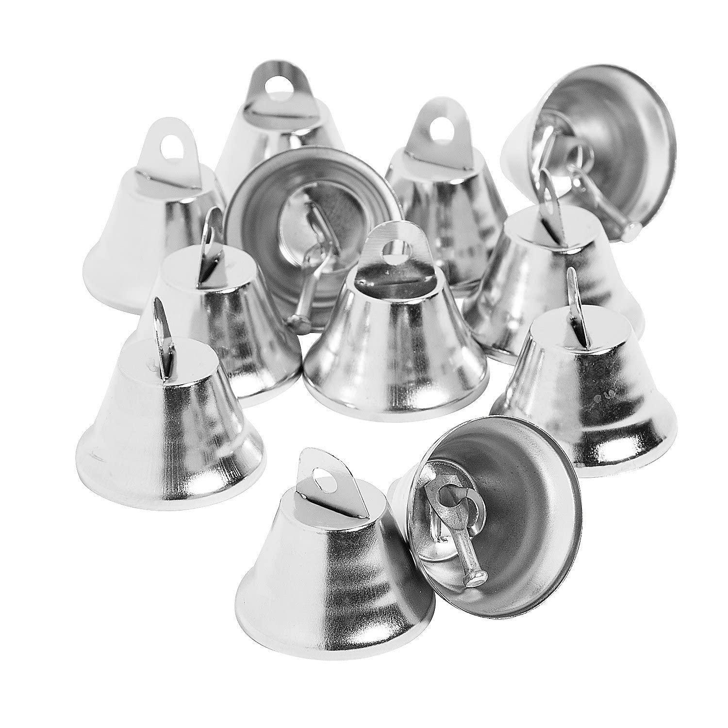 Fun Express Silver Wedding Bells, 24 Pieces