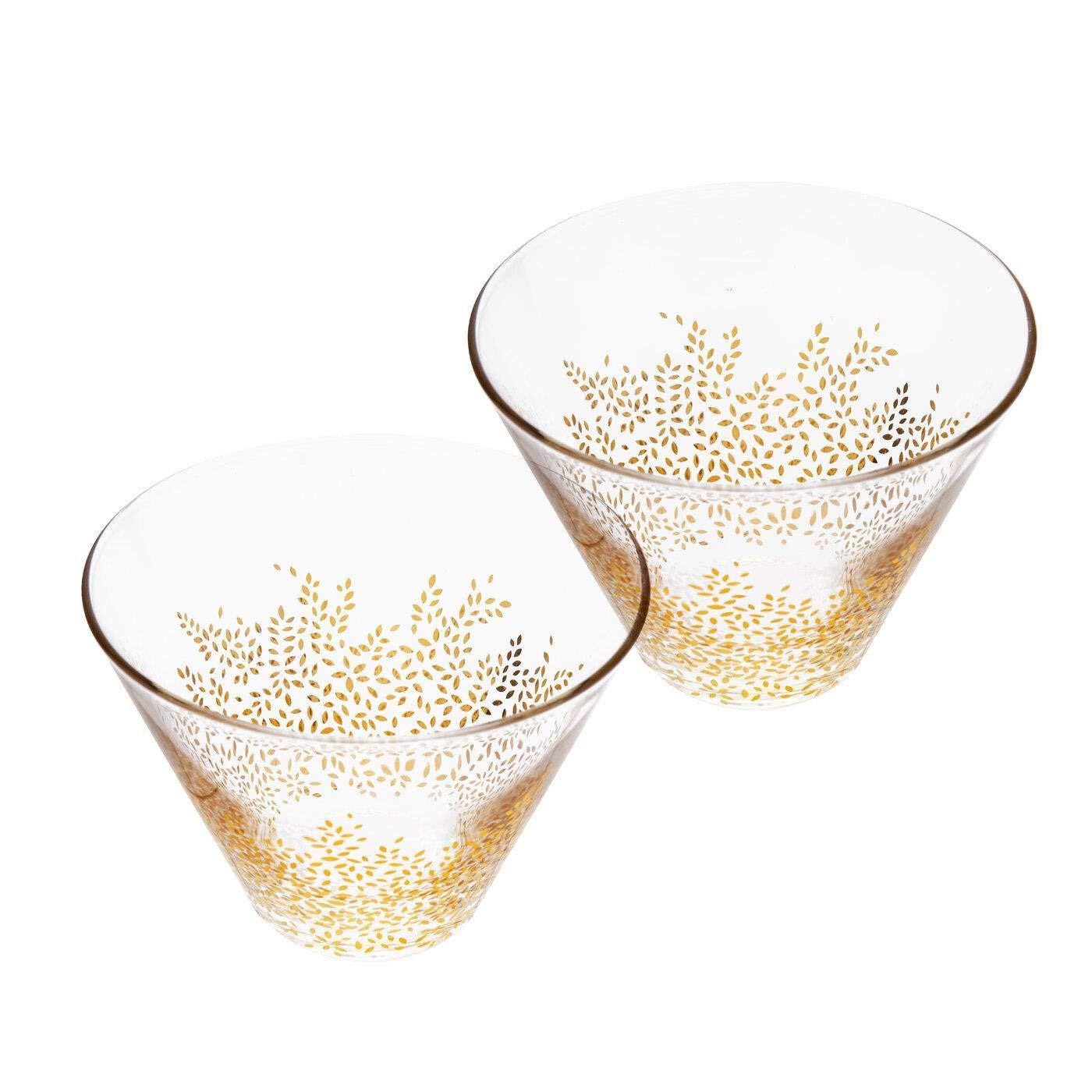 Sara Miller London Sara Miller SM79261-XD Portmeirion Chelsea Collection Glass Bowls Boxed Set of 2, Porcelain