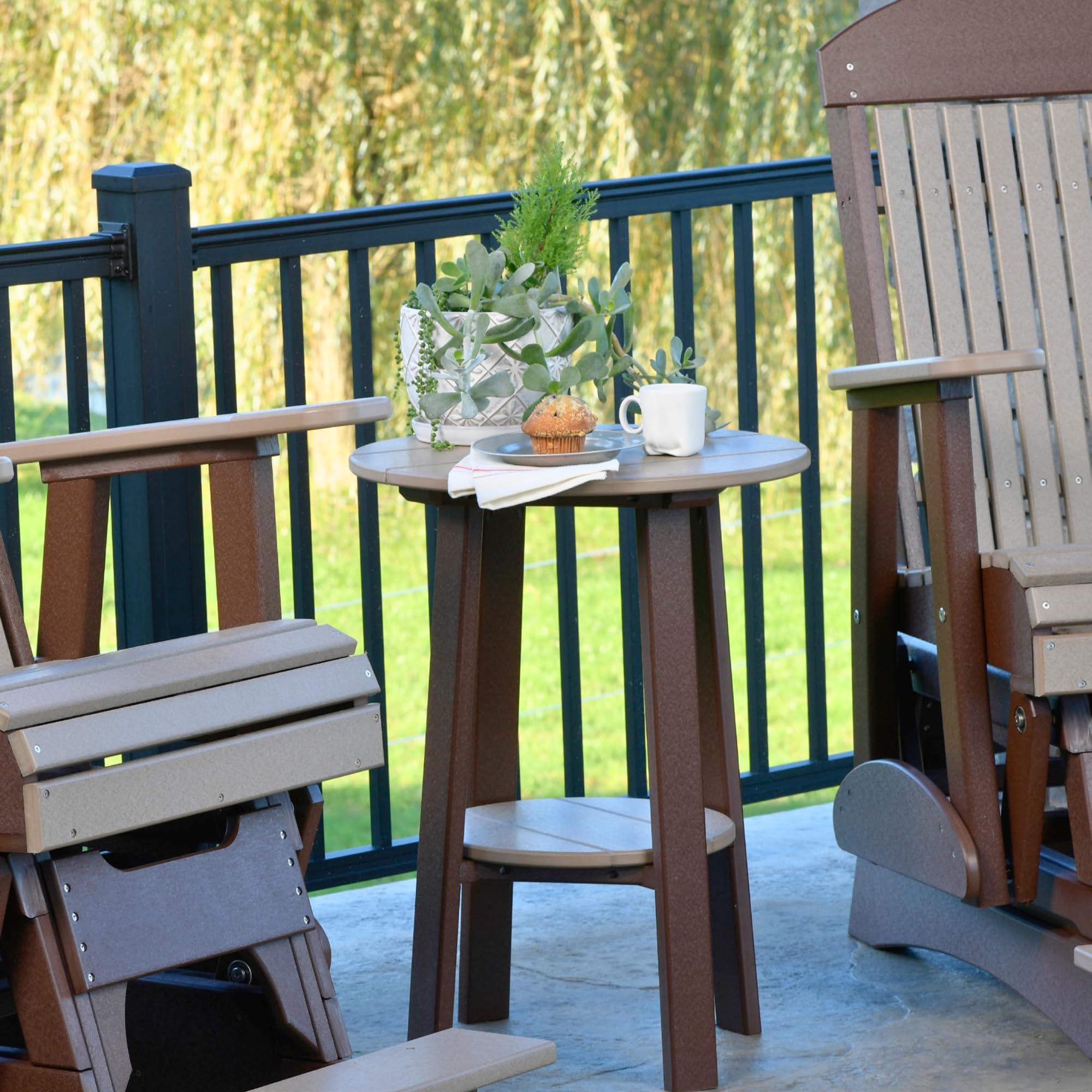 LuxCraft LuxCraft Deluxe End Table 28\" Lime Green/White