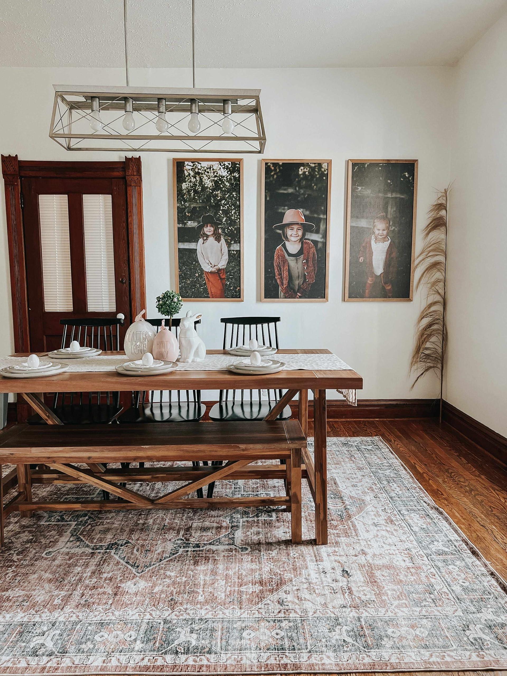 BoutiqueRugs BoutiqueRugs Adara Traditional Bordered Area Rug - Machine Washable - Dark Red, Blue, White - 2'7" x 4'