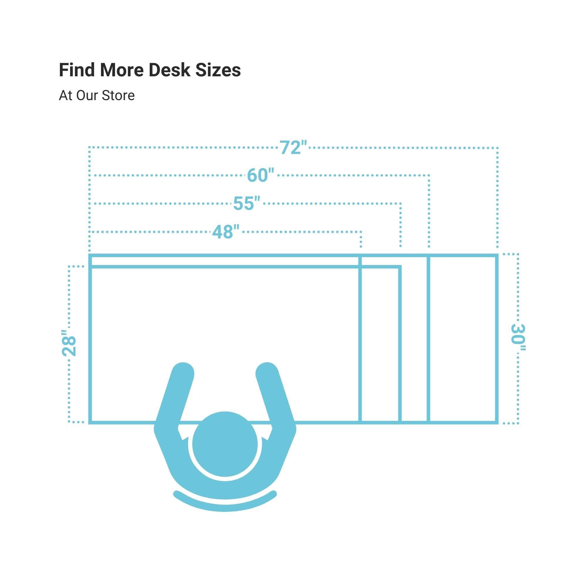 Progressive Desk Progressive Desk Standing Desk 72\" x 30\" - Electric Adjustable Height Stand Up Desk - Home Office Stand Workstation - Dual Motor - Black Frame, Bright Beech Top