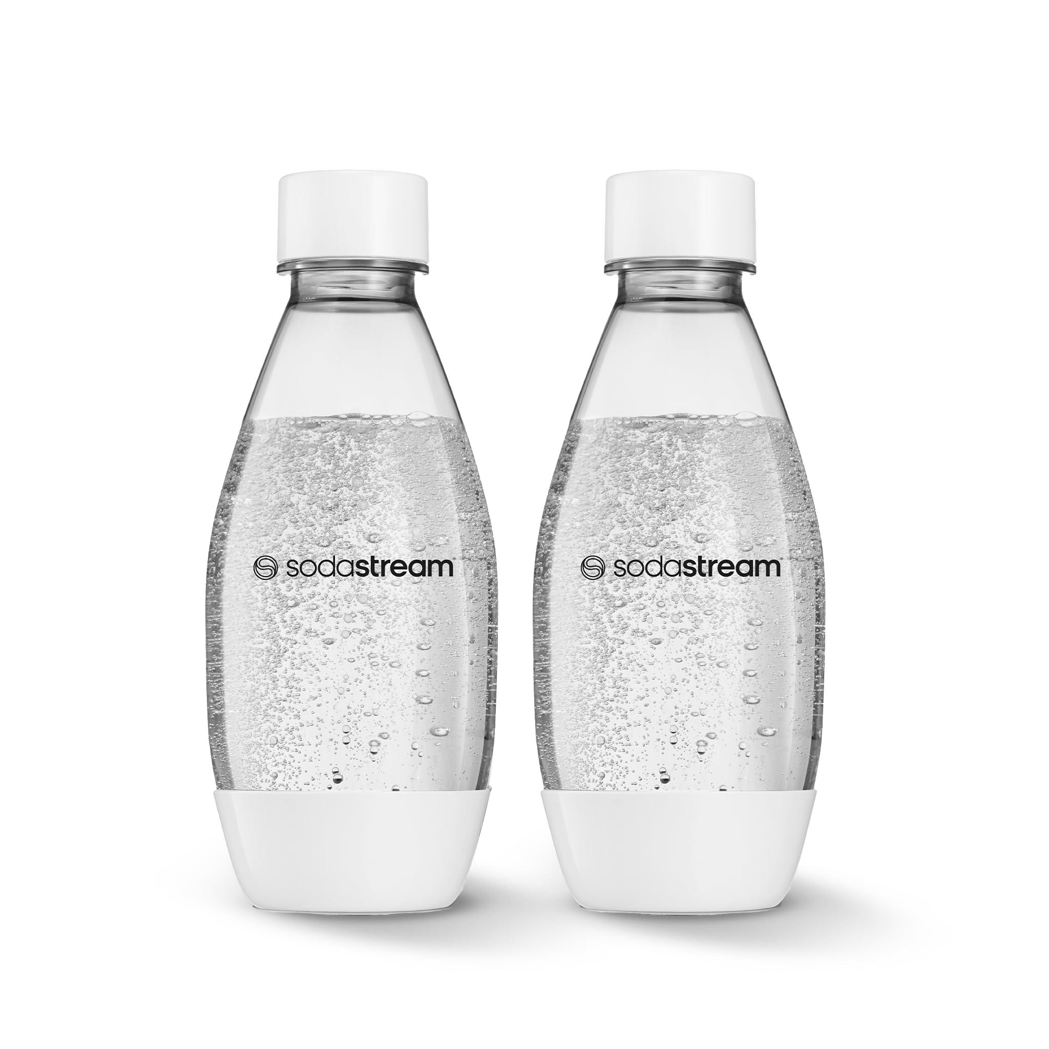 sodastream SodaStream 0.5L Twin Pack Dishwasher Safe Slim Bottle (White)