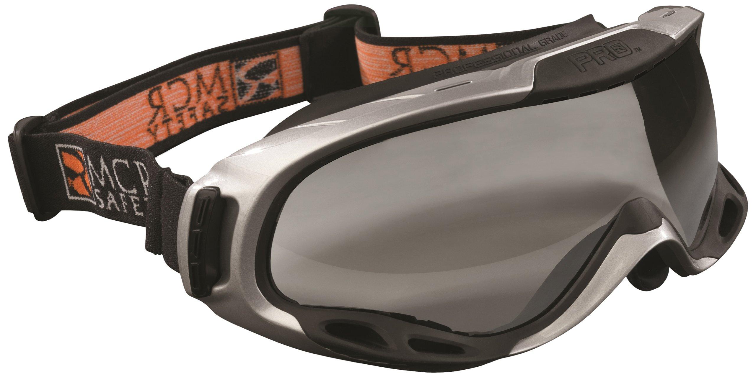MCR Safety MCR PGX110AF Crews Prograde Goggle AF Anti-Fog Clear Lens Elastic Strap, 1 Pair