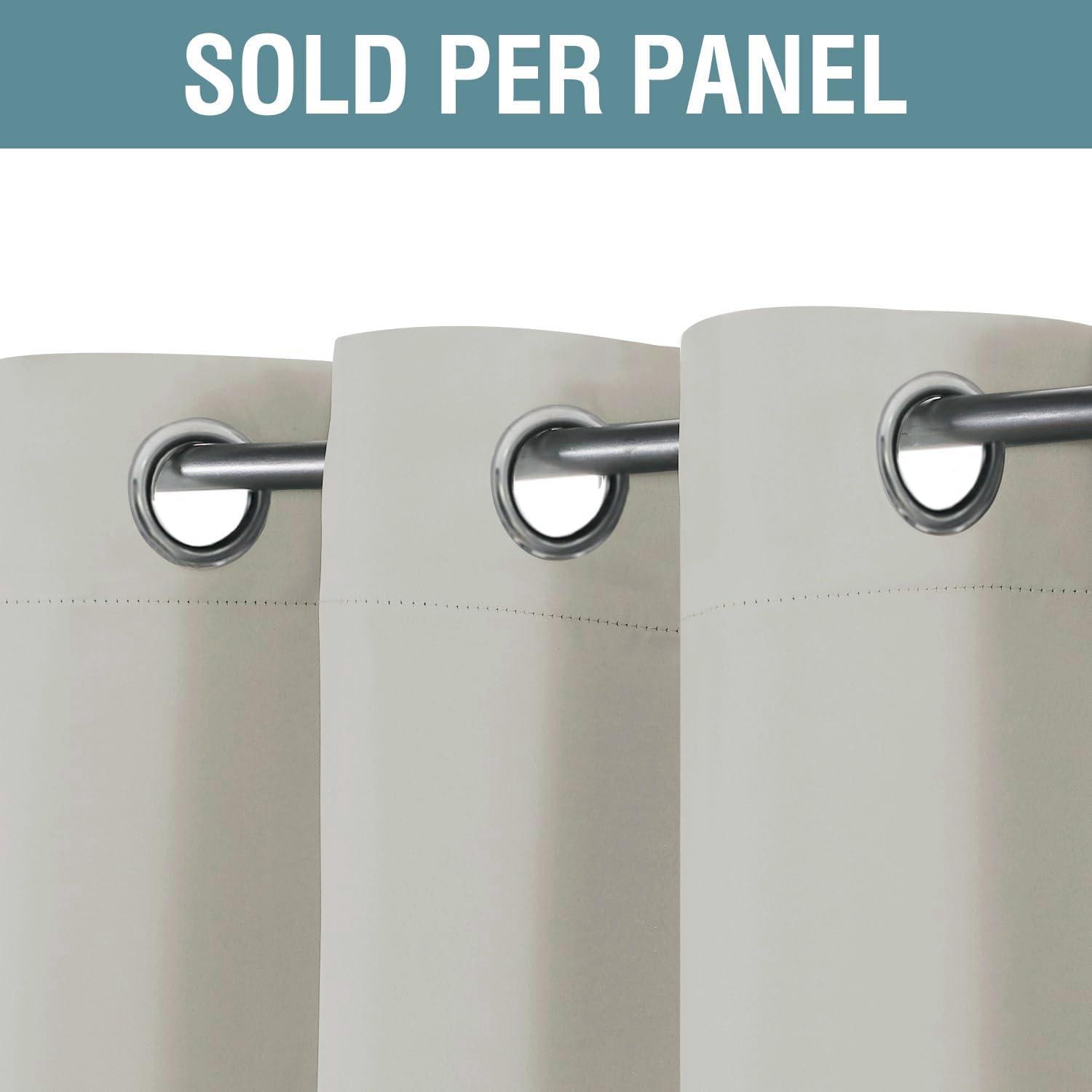 H.VERSAILTEX H.VERSAILTEX Blackout Curtain for Living Room Thermal Insulated Window Treatment Curtain Extra Long 96 inch Length Energy Saving Solid Grommet Top Blackout Drape, One Panel, Pale Oak, 52" W x 96" L