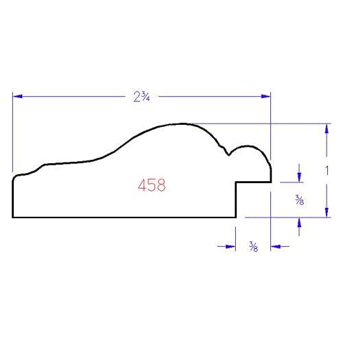 ArtToFrames ArtToFrames 18x24 Inch 458 Oval Frame Holiday Red Comes with Oval Acrylic Std, Oval Frame Back and Wall Hanging Hardware (458A1824HR)