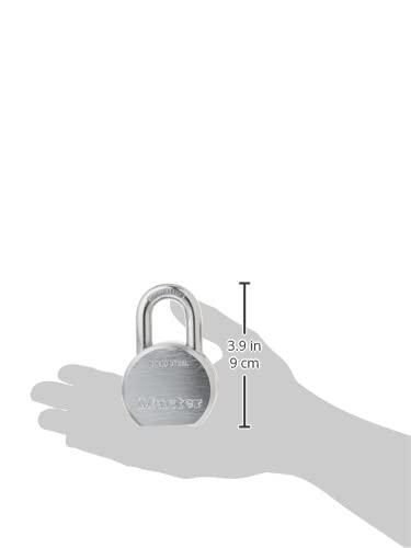 Master Lock Master Lock Padlock, Solid Steel Lock, 2-1/2 in. Wide, 930DPF