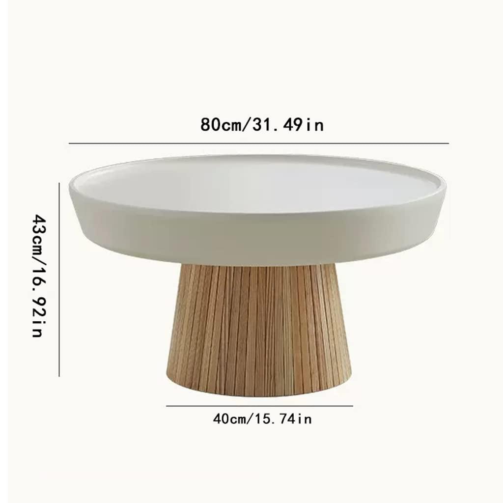 TOOSII Tea Table for Living Room Nordic Small Coffee Table Living Room Home Small Apartment Round Coffee Table Simple Modern Coffee Table Coffee Table