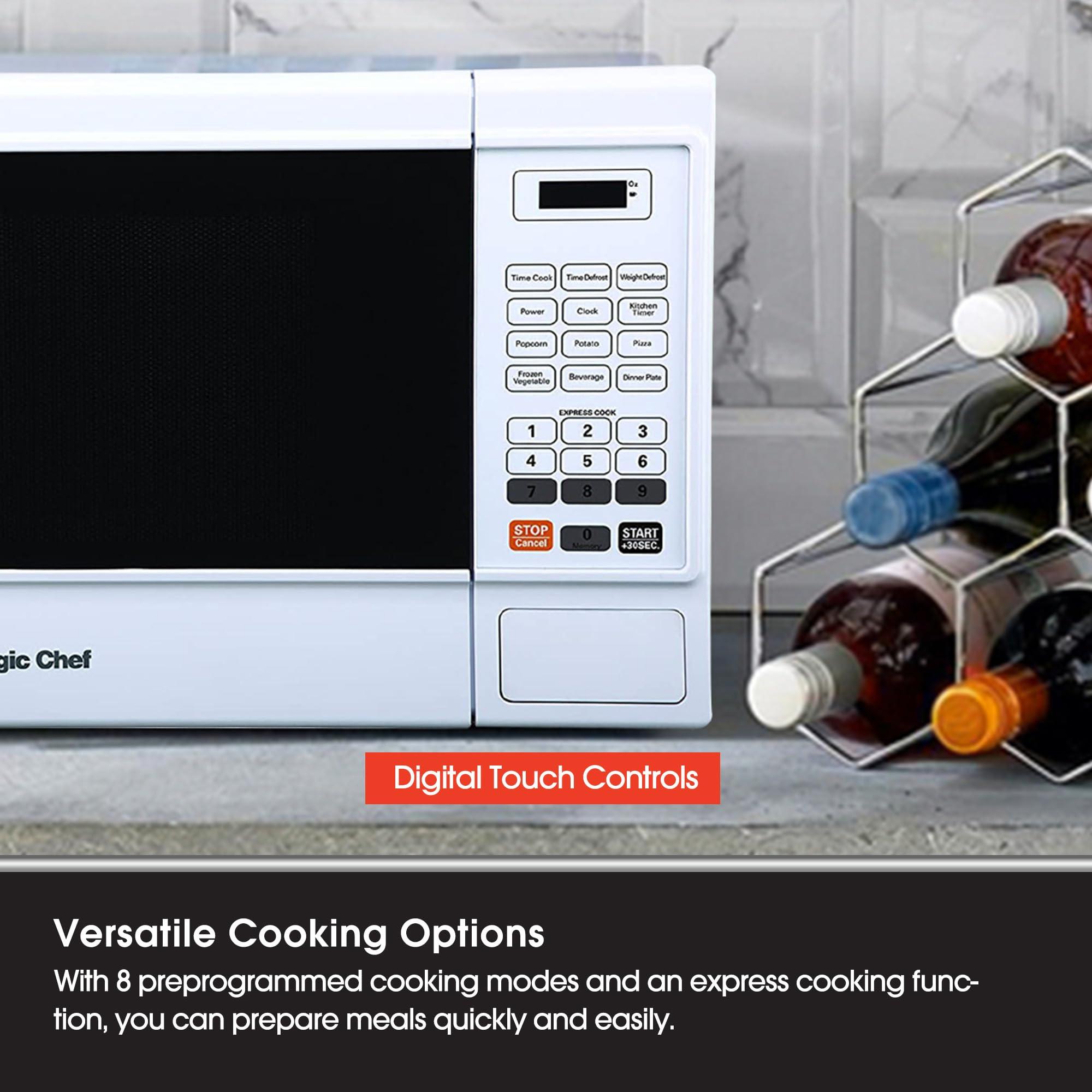 Magic Chef Magic Chef Countertop Microwave Oven, Small and Compact, 1000 Watt, 1.3 Cu Ft, White