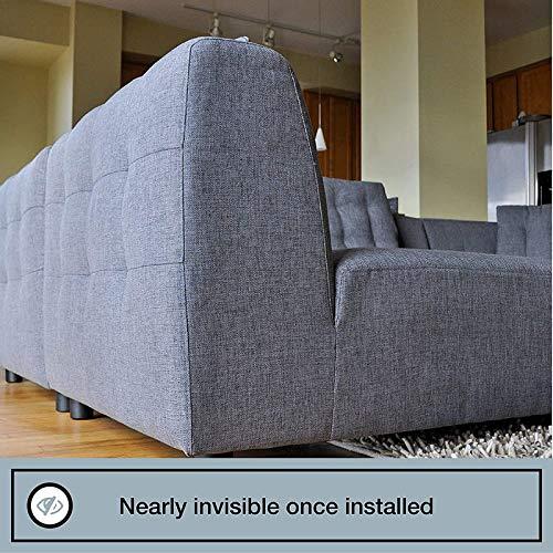 Couch Clamp Couch Clamp Sectional Sofa Connectors (4 Pack) - Keep Sofa Cushions From Sliding & Gaps, Easy Install Straps & No Tools Required. Universal Fit Ideal for 3 Piece Modular Sofa - Prevent Floor Scratches