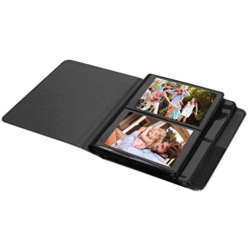 Zink Zink 2x3 Photo Album 64-Pocket Mini Photo Album w/ Transparent Window Cover for 2x3 ZINK Zero Ink Photo Paper Compatible with Kodak, Lifeprint, Polaroid, HP, Canon, Fujifilm 2x3\" Photos, Black