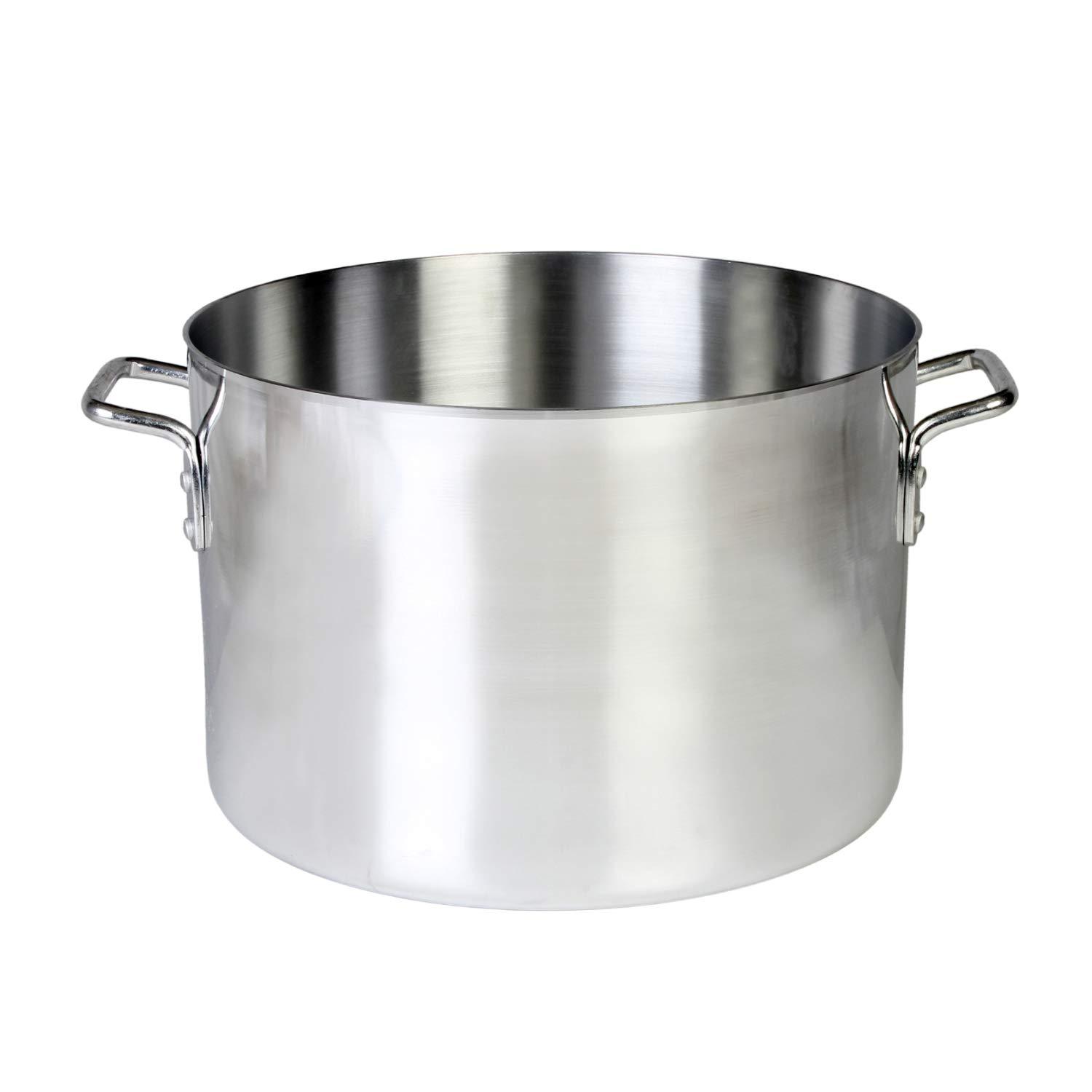 Thunder Group Thunder Group ALSKSU040 Sauce Pot, 40 qt, 18-1/4\" dia. x 10-1/8\"H, 2\" handle, aluminum, mirror-finished, dishwasher safe, standard Electric, Gas Cooktop, Halogen Ready, NSF