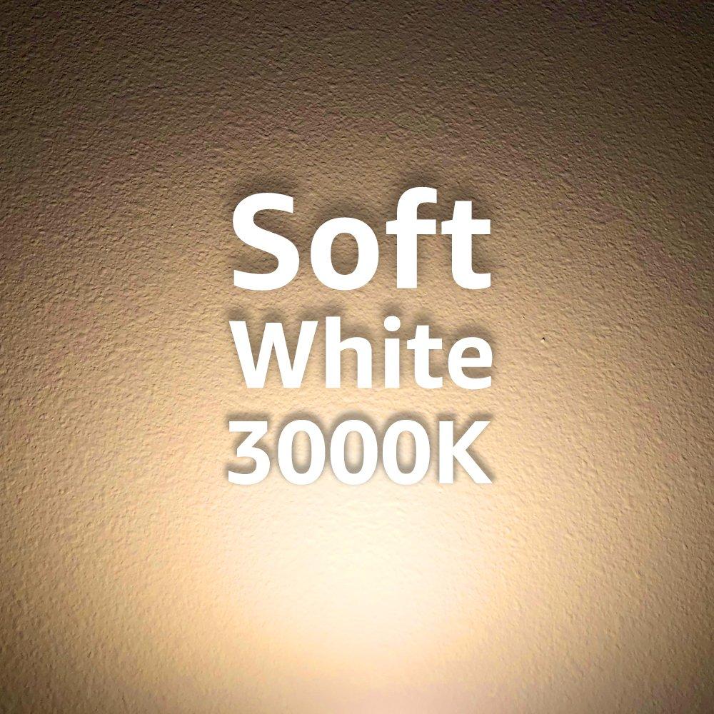 Euri Lighting Euri Lighting DLC-2000e LED 5/6\" Retrofit Downlight, Soft White 3000K, Dim, 13.5W (75W Equal) 800lm, 90 Degree Angle, 90+ CRI, E26, UL & Energy Star, T24, CEC, One Count