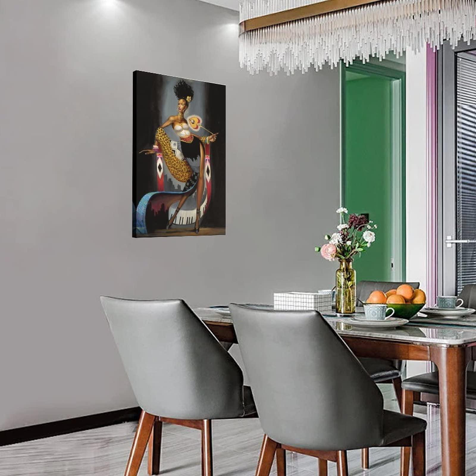 CIGOLD African American Art Poster Frank Morrison Art Poster (1) Canvas Painting Posters And Prints Wall Art Pictures for Living Room Bedroom Decor 12x18inch(30x45cm) Frame-style