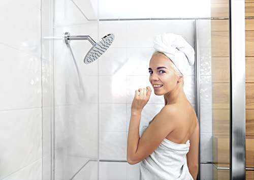 HammerHead Showers HammerHead Showers ALL METAL 8 Inch Rainfall Shower Head CHROME - Shower Head Rainfall - 2.5 GPM High Flow Shower Head Optimized for Pressure Large Round Rain Shower Heads