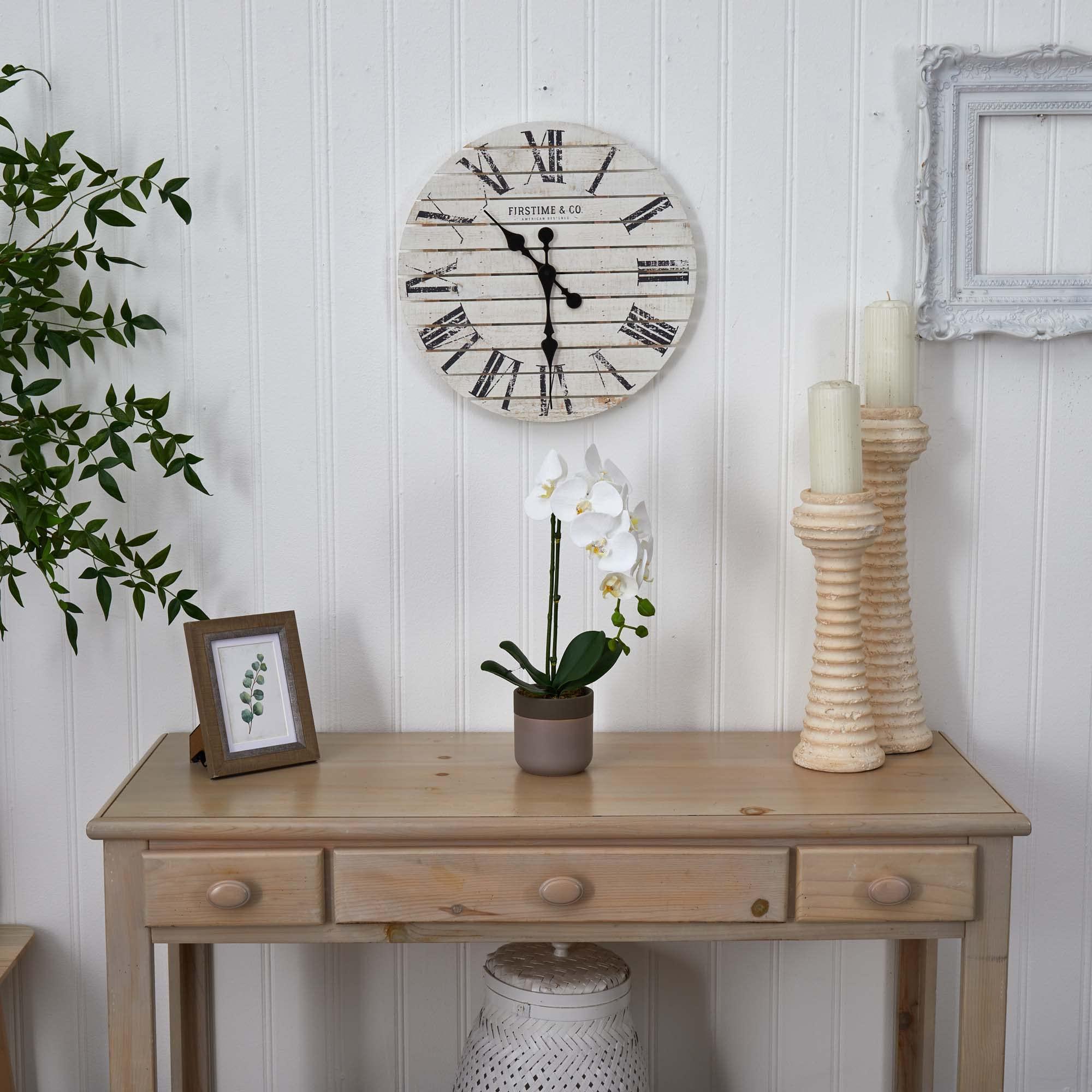 Nearly Natural Nearly Natural Phalaenopsis Orchid in Ceramic Pot