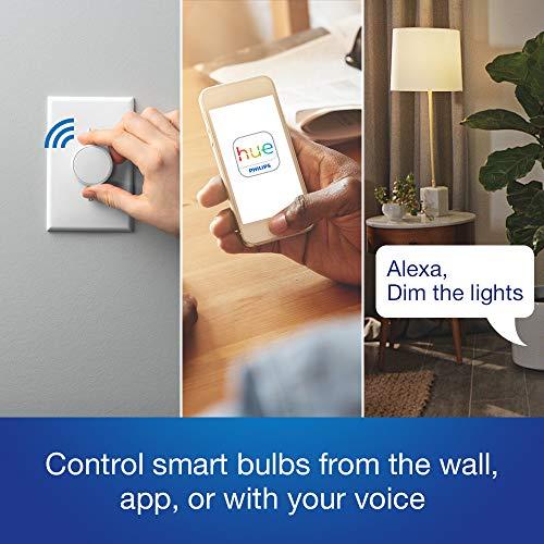 Lutron Lutron Aurora Smart Bulb Dimmer Switch with Screwdriver | for Philips Hue Smart Bulbs | Z3-1BRL-WH-L0-A | White