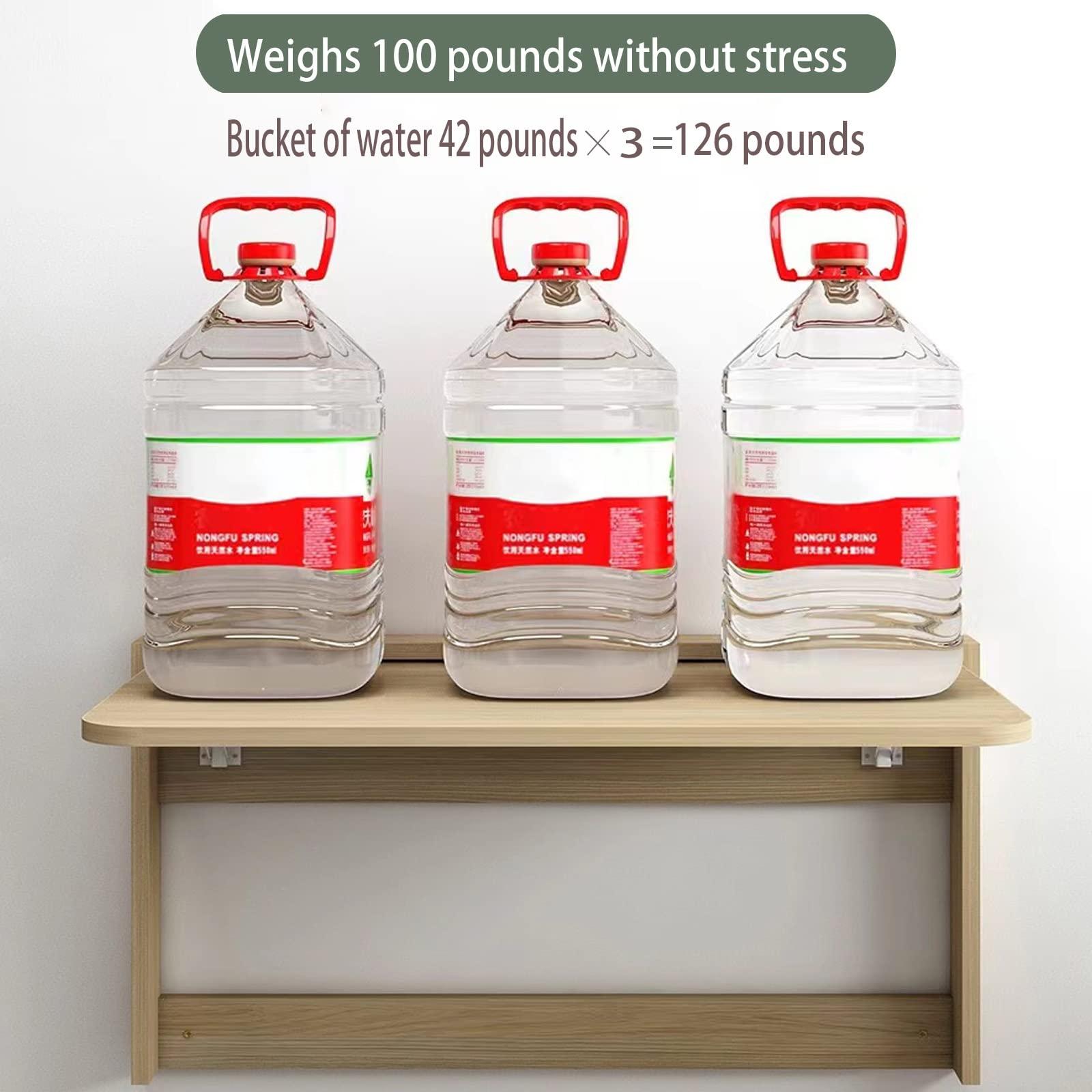 TCOYDS TCOYDS Wall-Mounted Desk Modern Solid Wood Folding Wall-Mounted Desk Computer Folding Table Computer Desk Dresser Computer Desk Foldable Desk Small Space Easy to use Does not Occupy Space