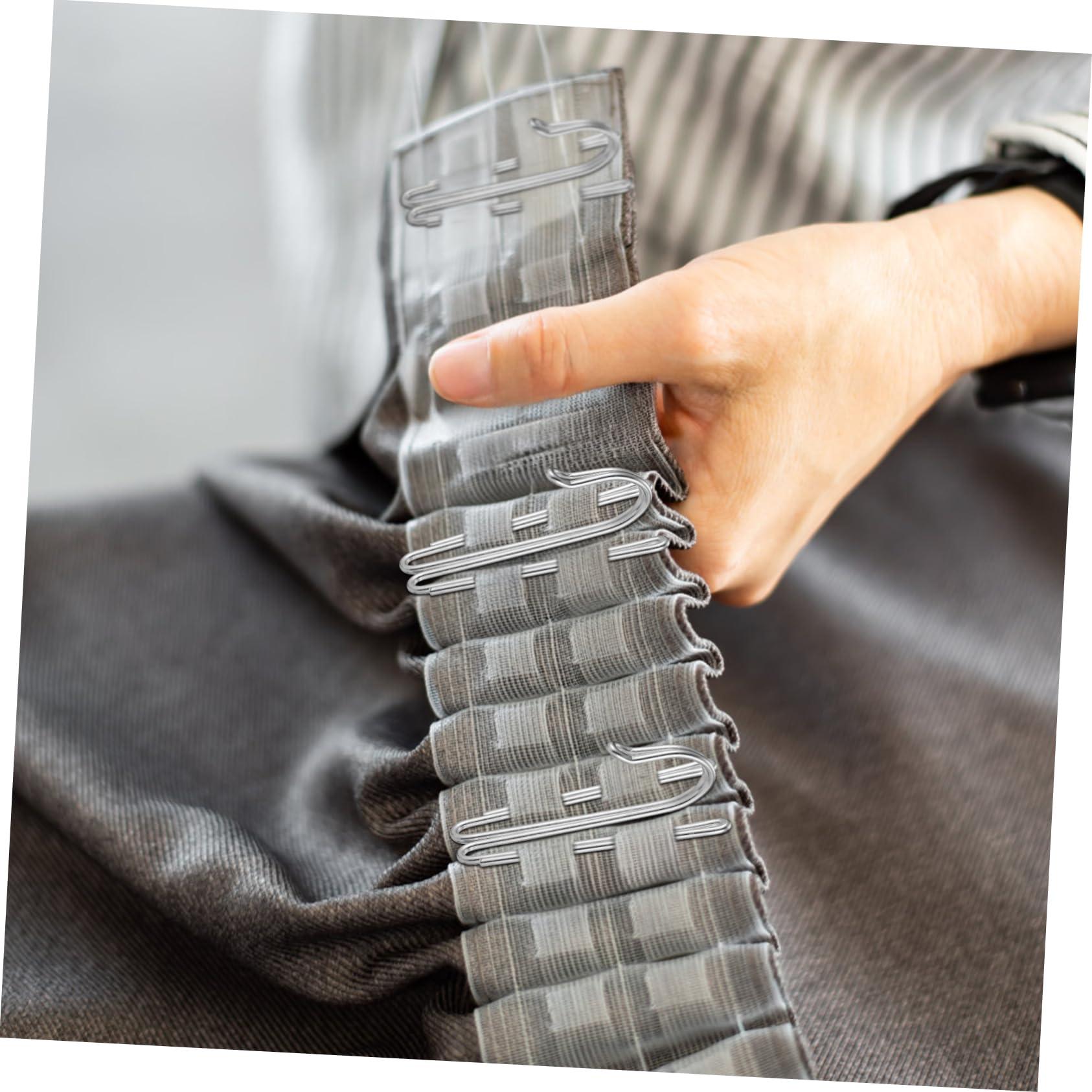 ULTECHNOVO ULTECHNOVO 50pcs Curtain Hook Curtain Hangers Drapery Pins Curtain Rods Hooks Drapery Hooks Curtain Pleat Hooks Curtain Pins for Drapes Curtain Clips Hooks for Curtains Clips for Curtains