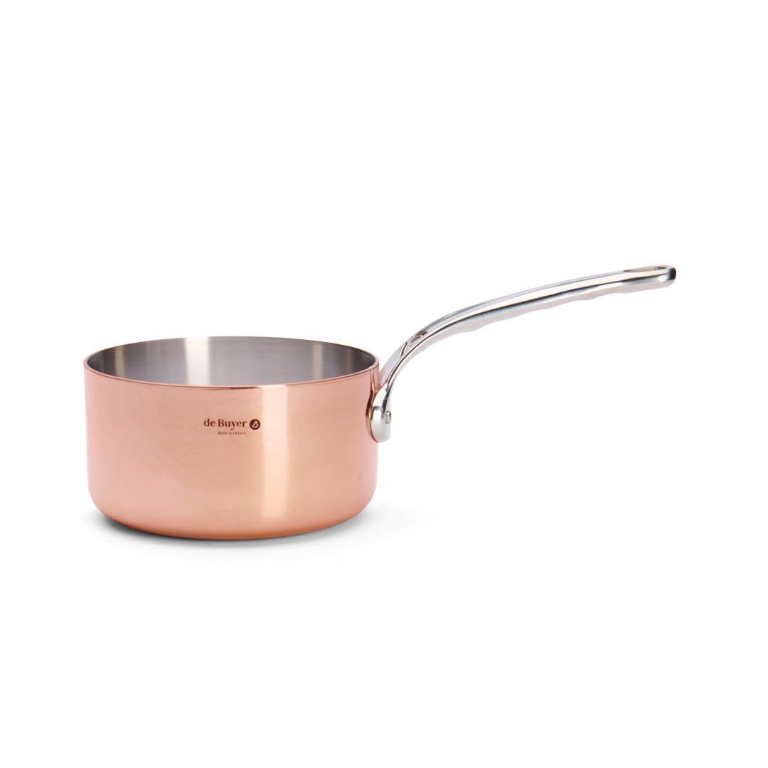 De Buyer De Buyer 6406.16 Inocuivre Stainless Steel Saucepan, 2 mm Thick,16 cm Diameter