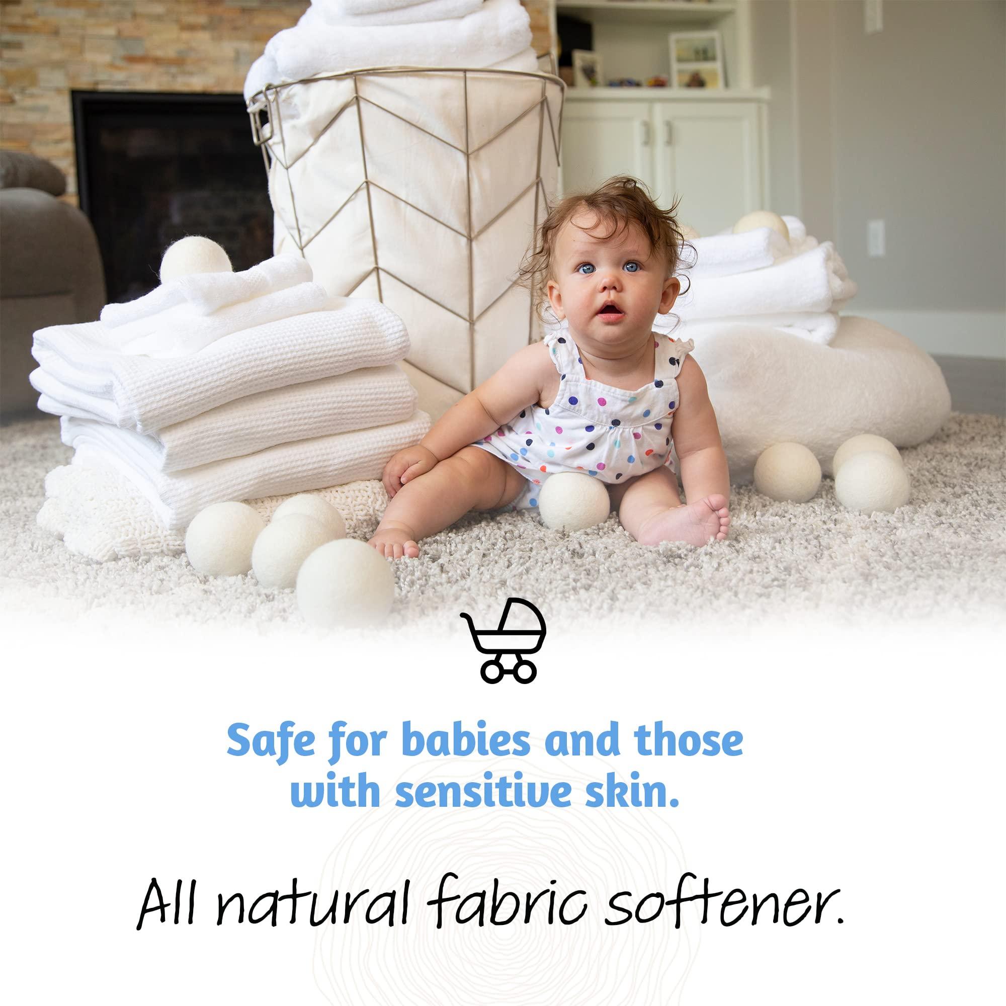 Smart Sheep Wool Dryer Balls - Smart Sheep 3-Pack - XL Premium Natural Fabric Softener Award-Winning - Wool Balls Replaces Dryer Sheets - Laundry Balls