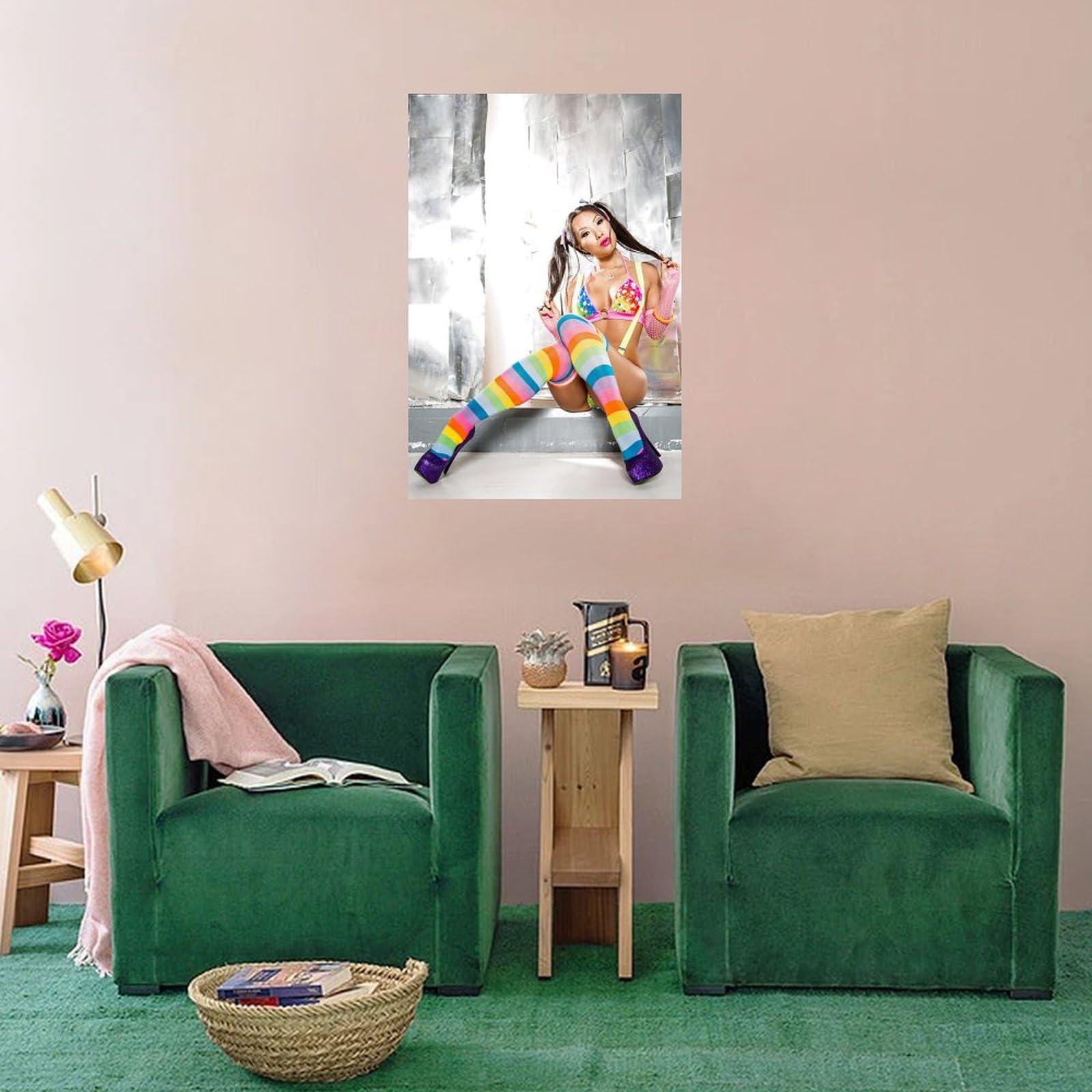 HomeLoft Basics Famous Actor ASA Akira Sexy Model Poster 4Wall Poster Art Canvas Printing Living Room Office Bedroom Aesthetic Poster 12x18inch(30x45cm) Unframe-style