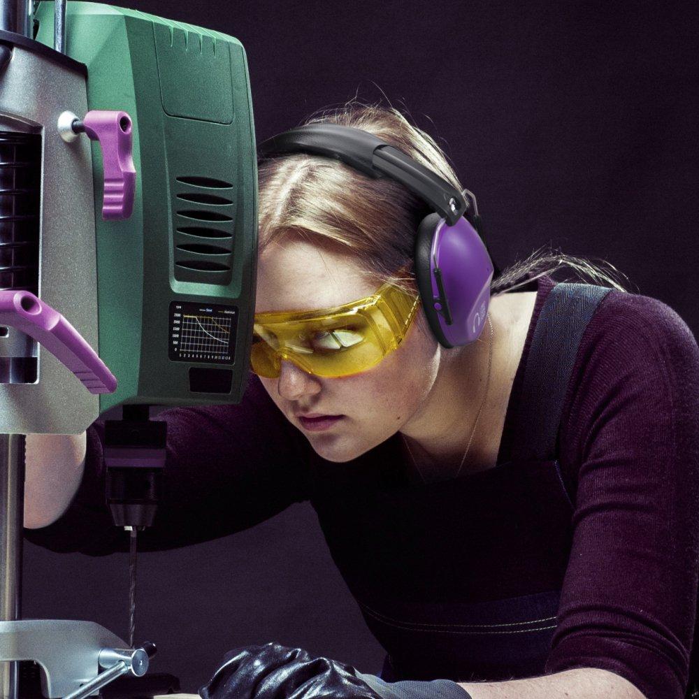 Pro For Sho Pro For Sho 34dB NRR Hearing Protection Ear Muffs - Highest NRR in Compact Design, Noise Cancelling Headphones for Adults and Kids, Sensory Autism Ear Protection for Shooting, Gun Range, Mowing, Work