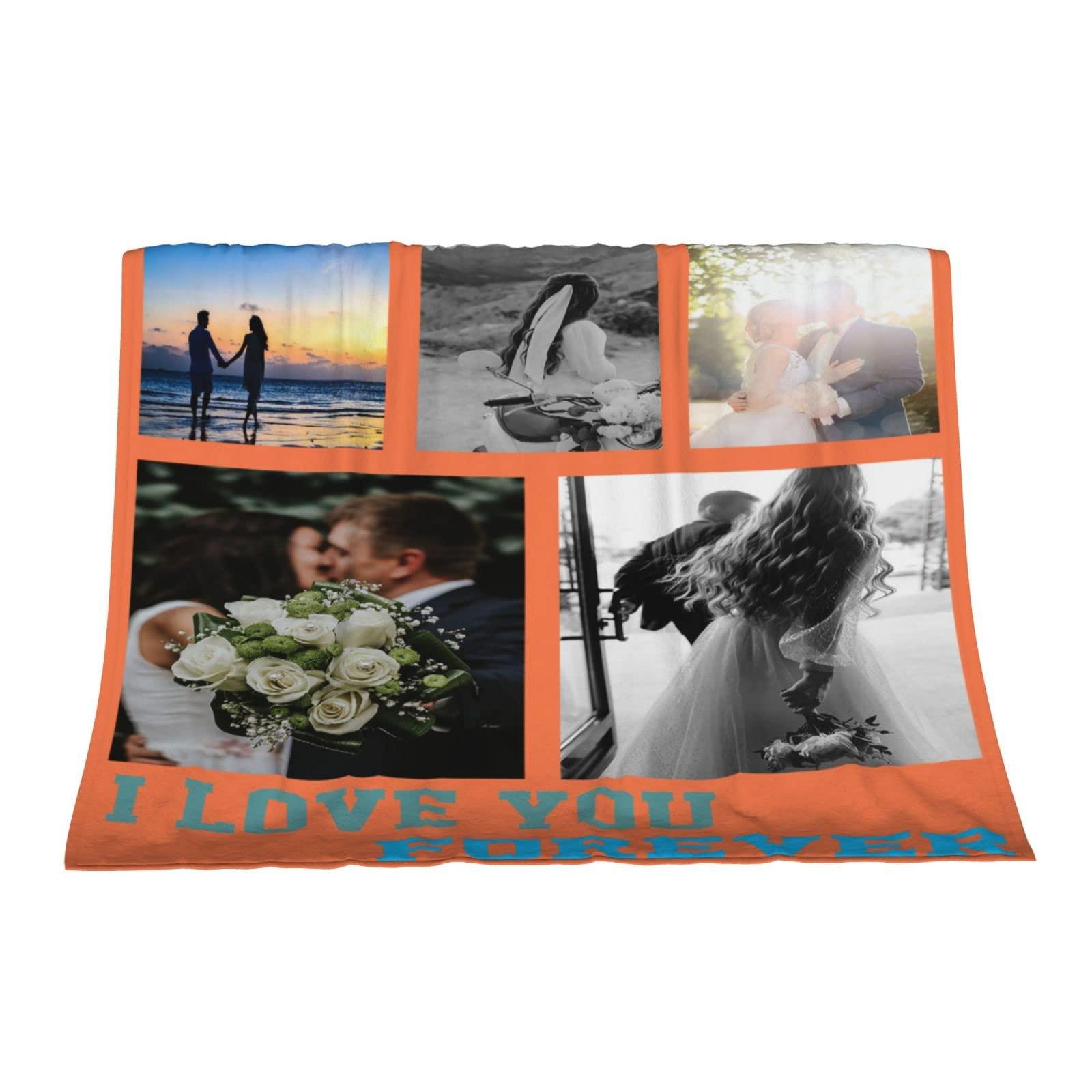 \"N/A\" Custom Photo Blanket Customized Blankets with Photos Make Your Own Blanket Personalized Gifts 5 Photo