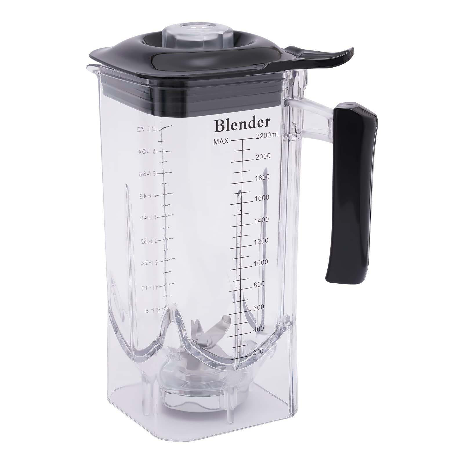 LOYALHEARTDY Commercial Blender, 2200W 2.2L Professional Touch Blender Sound-proof Safety Cover Juicer Smart Smoothie Maker Mixer
