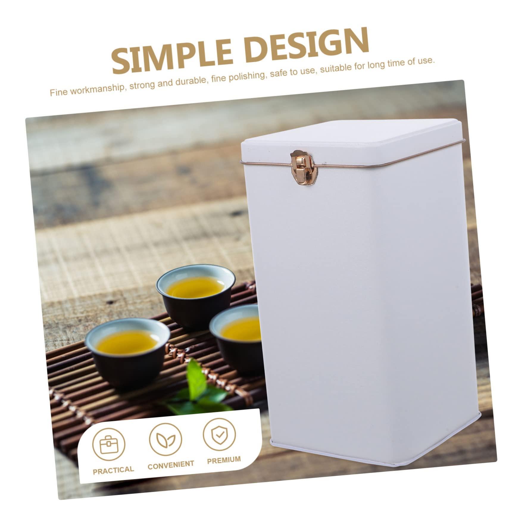 Zerodeko Tea Tea Storage Containers Tea Container Canister with Airtight Lids Tea Bag Storage Jar Food Storage Container Food Storage Jar Tea Tin Canister Tea Storage Canister