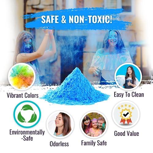 Color Blaze Color Blaze Baby Gender Reveal Color Powder - 15lbs of Blue Colored Powder - for Car & Motorcycle Burnout, Exhaust, Toss, Photoshoot, Party & Festivals - Pack of 3 Bags with 5 Pounds Each - Blue