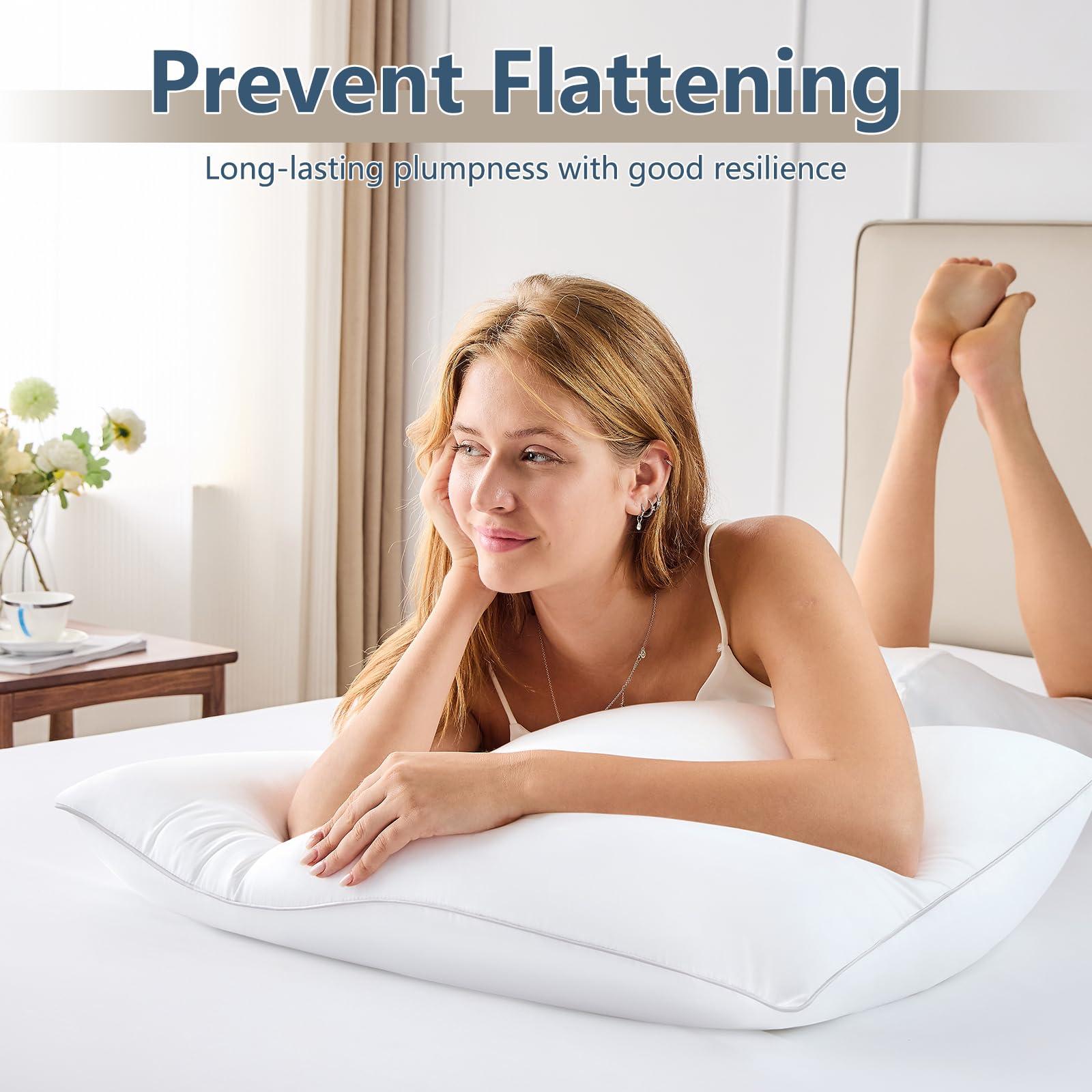 CozyLux CozyLux Pillows King Size Set of 2, Hotel Quality Bed Pillows for Sleeping 2 Pack, Cooling Pillows for Side Back and Stomach Sleepers, Down Alternative Luxury Soft Supportive Fluffy Pillows (19x34)