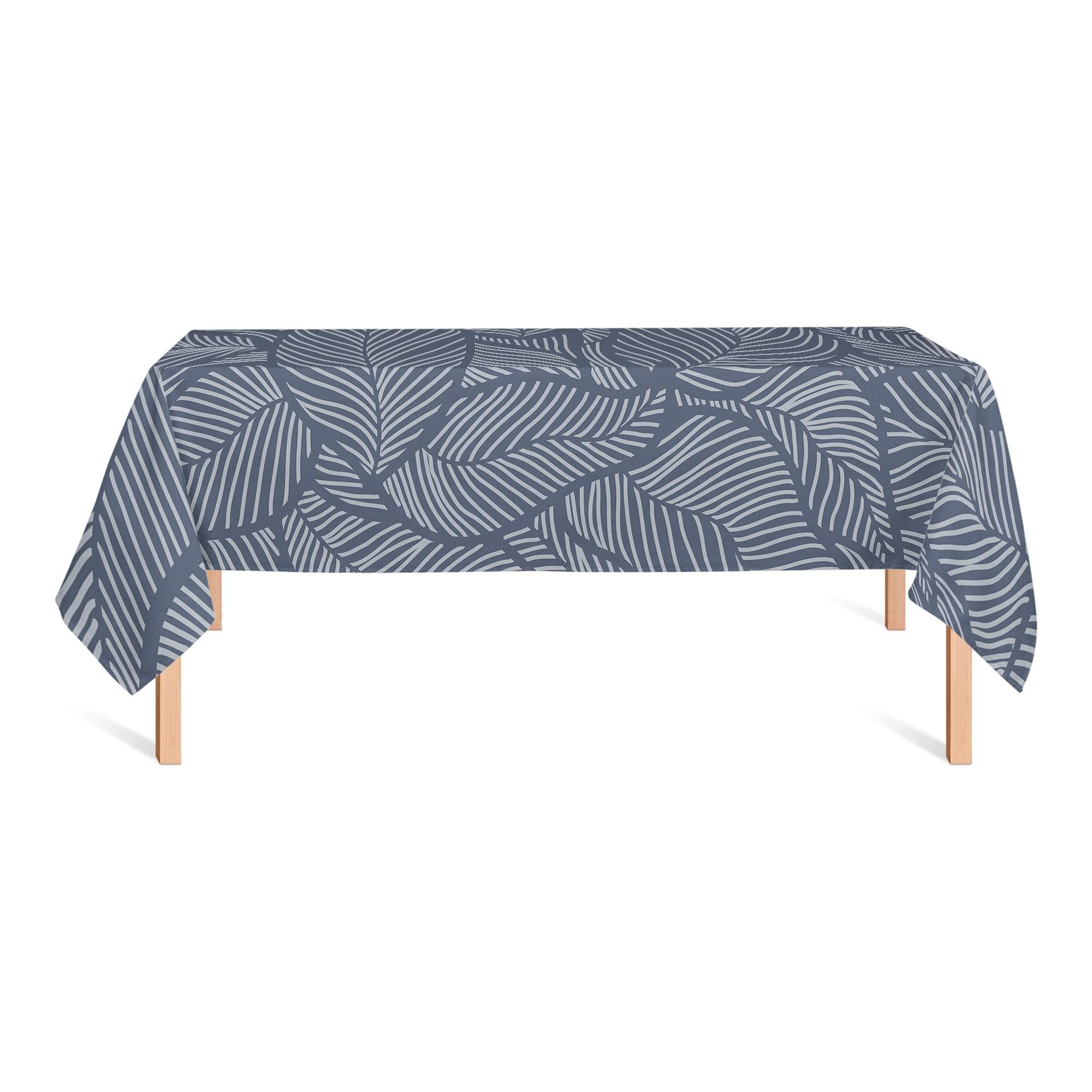 Creative Products Creative Products Dense Leaves Blue 5 58 x 102 Tablecloth