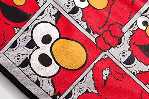 Jay Franco Jay Franco Sesame Street Hip Elmo Throw Blanket - Measures 40 x 50 inches, Kids Bedding - Fade Resistant Super Soft Fleece