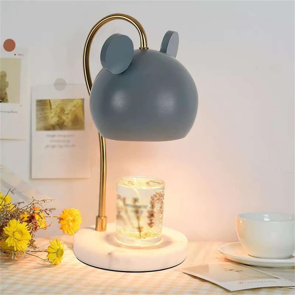 NOBRIM NOBRIM Candle Heater Lovely Electric Candle Warmer Smokeless Wax Melt Burner with Stone Base Candle Heater Lamp for Living Room Coffee Shop Bedside Indoor