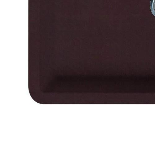 Swanstone Swanstone QU02522SB.170 Granite Undermount Single-Bowl Kitchen Sink, 24-in L X 21-in H X 9-in H, Espresso