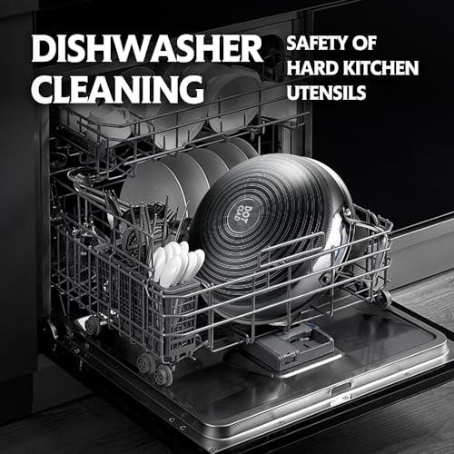 DOTCLAD DOTCLAD Wok pan,Hybrid 12 inch Wok with Lid, PFOA Cookware,non stick Stainless Steel Woks & Stir-fry pans Nonstick, Dishwasher and Oven Safe, Works on Induction