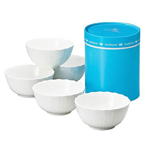 NARUMI(???) Narumi 9968-21625P Bowl Dish Set, Silky White, Diameter 4.3 x Height 2.2 inches (110 x 55 mm), 5-Piece Set, Microwave Warming, Dishwasher Safe