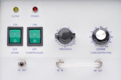A2Z Ozone MP-3000 Ozone Generator, Light-Duty Ozonator, for Water-use with optional oxygen Hookup, up to 3000 mg/hr, with Timer Function