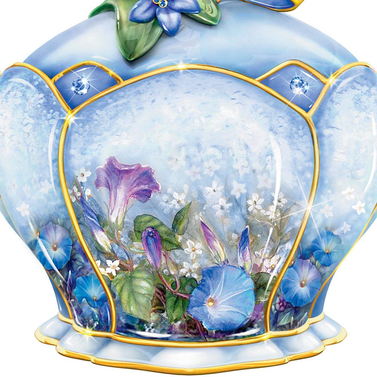 The Bradford Exchange The Bradford Exchange Butterfly Floral Art Heirloom Porcelain Music Box: Whispering Wings