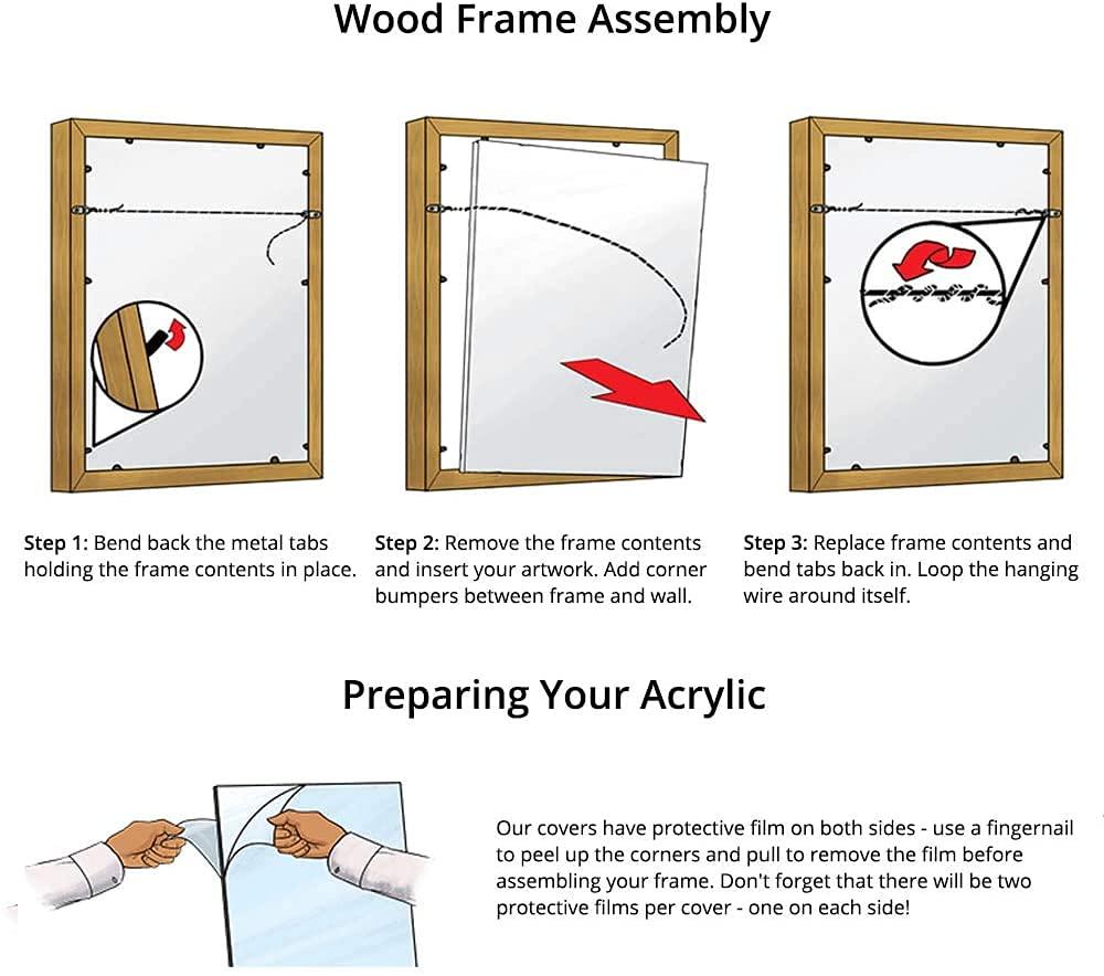 Frame It Easy Frame It Easy 10 7/8 x 15 1/4 Black Frame (Wilton) 10.9x15.25 inches